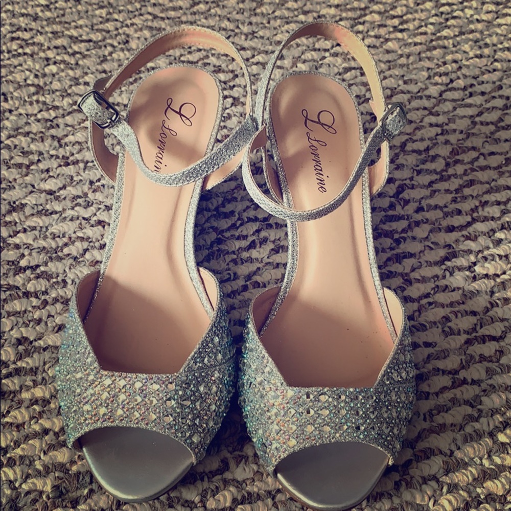 Sparkly Wedged Heels.
